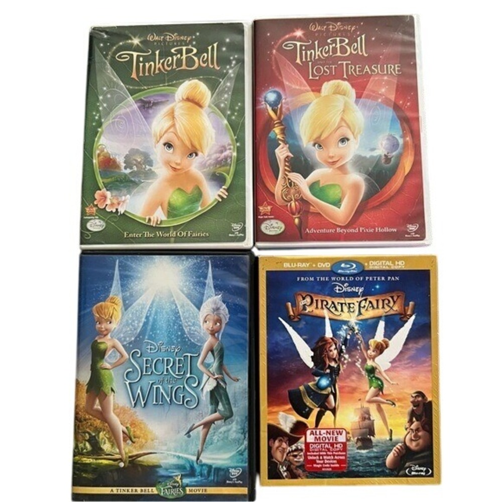 WALT DISNEY - TINKER BELL/TINKER BELL LOST TREASURE/ SECRET WINGS/ PIRATE FAIRY